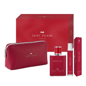 Kit Perfume Saint Hilaire Private Red - Eau de Parfum - Masculino - 100ML + 30ML + Necessaire