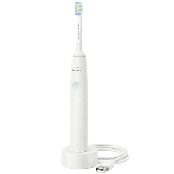 Escova de Dentes Elétrica Philips Sonicare 2100 Series HX3661/04 - Recarregável - Branco