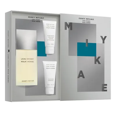 Kit Issey Miyake L'Eau D'Issey Pour Homme 3292L - 3 em 1 - Perfume EDT 125ML + Creme Post-Barba 50ML + Gel de Banho 50ML