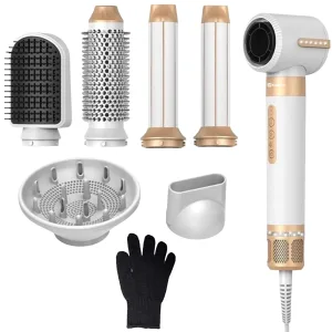 Kit de Secador e Modelador Mox MO-PH71 - 7 em 1 - 37W - 220V 50/60Hz - Branco