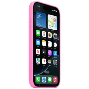 Capa Protetora Apple Leather Case Magsafe - Para Iphone 16 Pro - Couro - Rosa