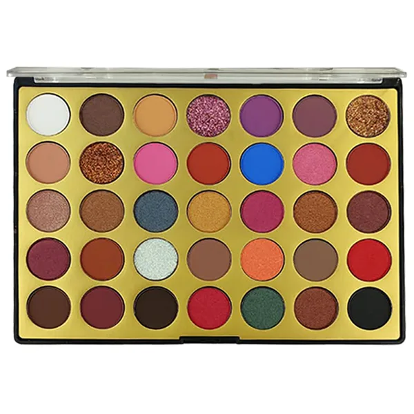 Paleta de Sombras Miss Rôse High Gloss & Matte Eyeshadow PY7001-081MY - 53Gr - 35 Cores