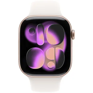 Apple Watch Series 11 MEV64LW/A - Bluetooth - Wi-Fi - 46mm - S/M - GPS - Rose Gold Aluminium / Light Blush Sport Band