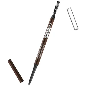 Lápis para Sobrancelhas Pupa Milano High Definition - À Prova D'água - Com Pente - 002 Brown - 0.09Gr