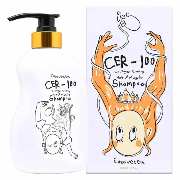 Shampoo Elizavecca CER-100 Collagen Coating Hair A+ Muscle Helltornado - 500ML