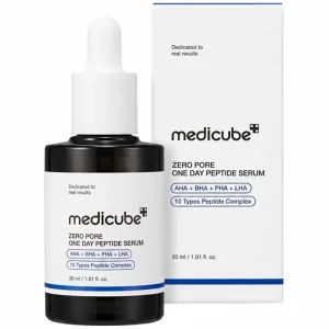 Sérum Facial Medicube Zero Pore One Day Peptide - 10 Types Peptide Complex - 30mL