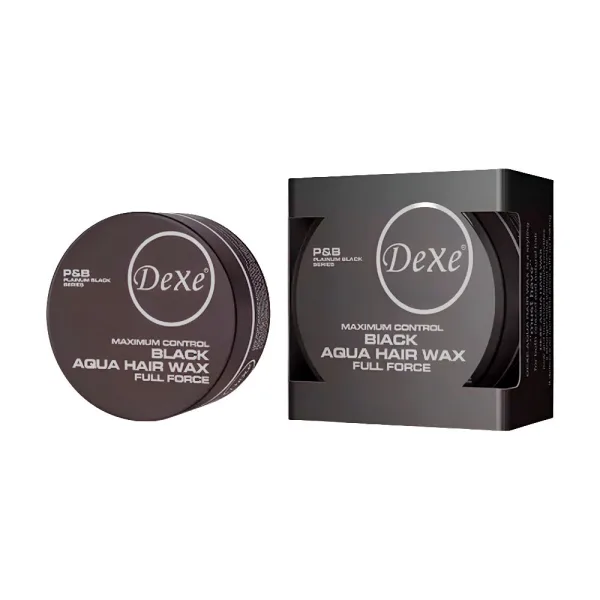 Cera Capilar Dexe Aqua Hair Wax - Maximum Control Black - 150GR