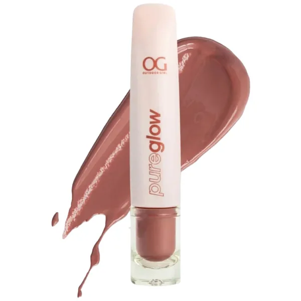 Lipgloss Outdoor Girl Pure Glow Jelly Balm Hydrating Lip Color R3030 - #J01 Mauve Berry - 8mL