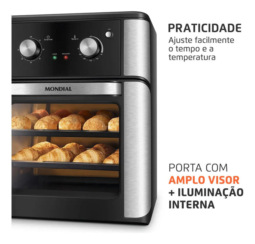 Fritadeira Air Fryer Forno Oven 12l Mondial