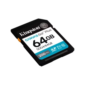 Cartão de Memória Kingston SDG4/64GB Canvas Go! Plus - 64GB - SD - 200MB/s