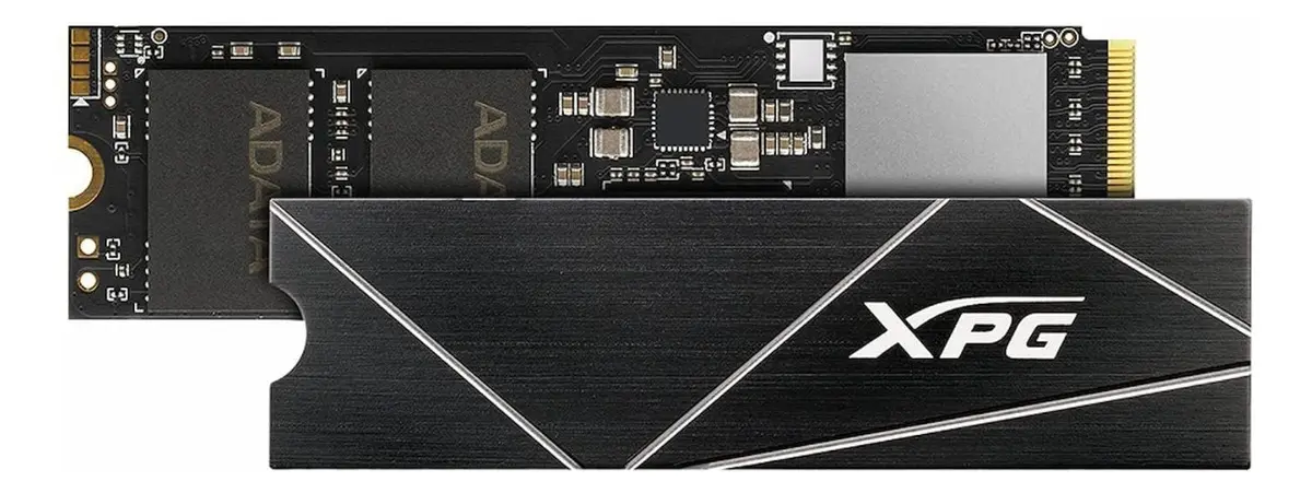 SSD m.2 2280 1TB NVMe PCIe Gen 4x4 Adata XPG GAMMIX S70 AGAMMIXS70B-1T-CS 3D NAND Leitura: 7400MB/s e Gravação: 5500MB/s