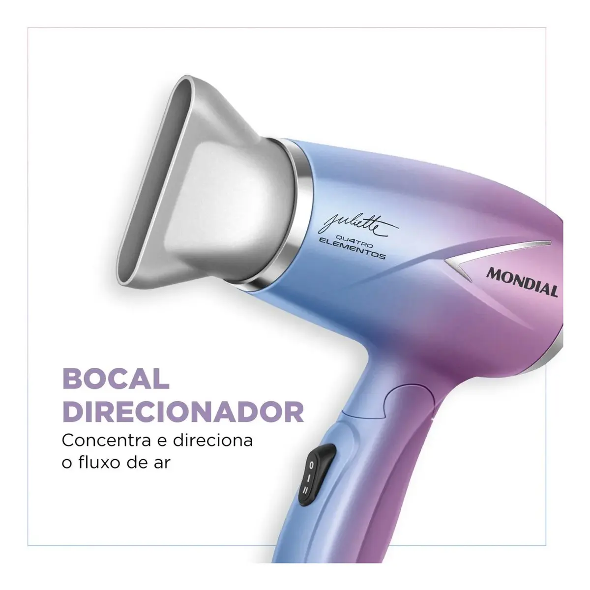 Secador de Cabelo By Juliette Mondial 1200W - SCT-JU-03