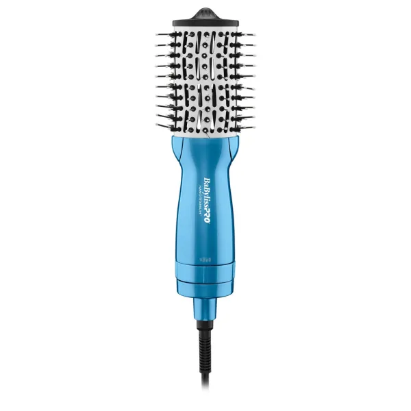 Escova Secadora Babyliss Pro Nano Titanium 2¨ Compact Hot Air Brush BNTMHBUZ - 600W - 220V - Azul