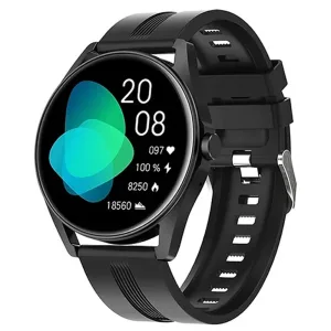 Smartwatch G-Tide R3 - Bluetooth - A prova d'água - Com Pulseiras Extra - Preto