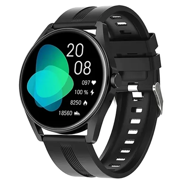 Smartwatch G-Tide R3 - Bluetooth - A prova d'água - Com Pulseiras Extra - Preto