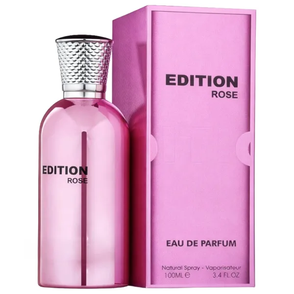 Perfume Fragrance World Edition Rose - Eau de Parfum - Feminino - 100ML