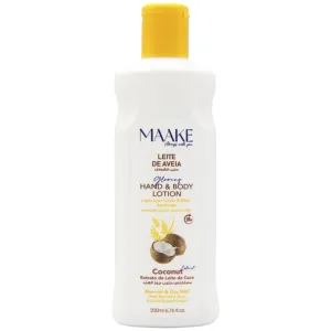 Loção para Corpo e Mãos Maake Glowing - Coconut - 200ML