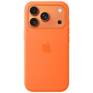 Capa Protetora Apple Leather Case Magsafe - Para Iphone 17 Pro - Couro - Laranja