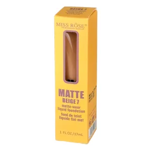 Base Líquida Miss Rôse Matte-Wear Liquid Foundation - Beige 7 - 37ML