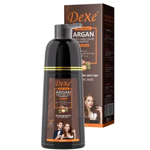 Shampoo Colorante Dexe Argan Plant Series - 420ml - Medium Brown
