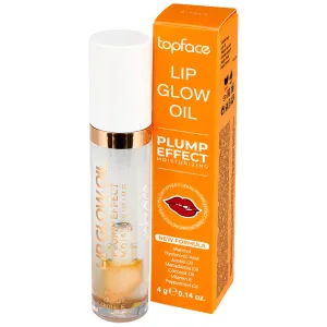 Gloss TopFace Lip Glow Oil Plump Effect Moisturizing PT216 - 002 Citrus - 4Gr