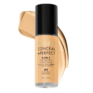 Base + Corretivo Milani MPCF-02 - 2 em 1 - Natural - 30mL