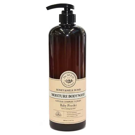 Sabonete Líquido Dr. Seed Moisture Bodywash Honey & Milk Bomb - 1L - Baby Powder