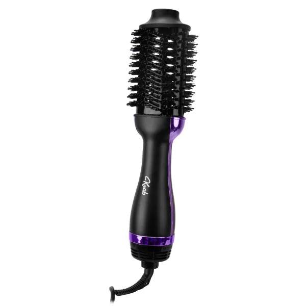 Escova Secadora Krab KBCS13 - 1300W - 3 Em 1 - BiVolt - Preto e Lilas