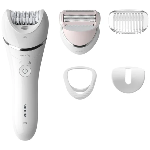 Depilador Elétrico Philips Epilator 8000 BRE-710/00 - Recarregável - Bivolt - Branco