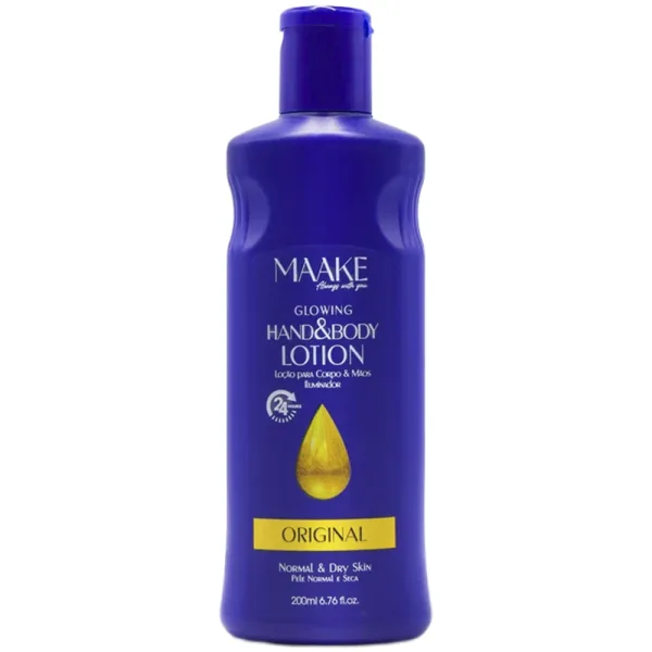 Loção para Corpo e Mãos Maake Glowing - Original - 200ML