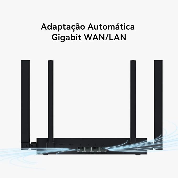 Roteador, HUAWEI WiFi AX3S, Wi-Fi 6 Plus 3000MPS, Vizualização de diagnósticos WI-Fi, Controle dos Pais, Preto