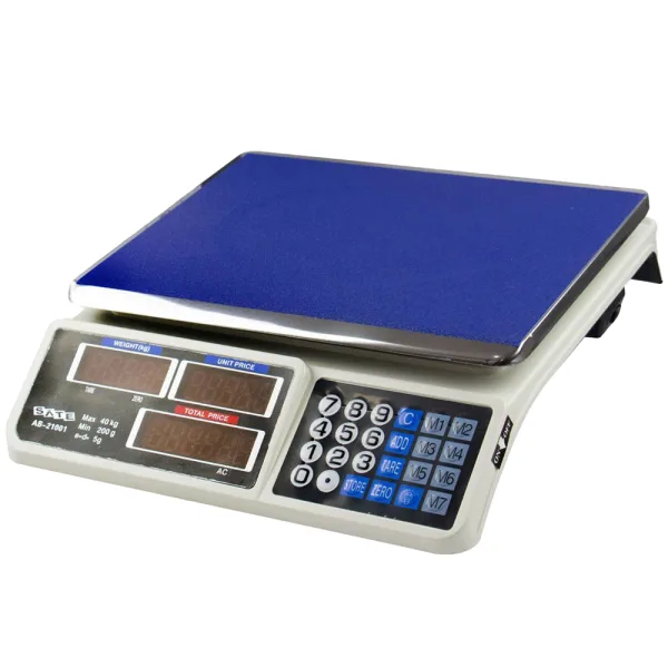 Balança Digital Satellite AB-21001 - Até 40Kg - Bivolt - Branco e Azul