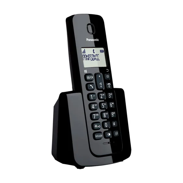 Telefone Sem Fio Panasonic KX-TGB110LAB - 1 Base - Com Bina - Bivolt - Preto
