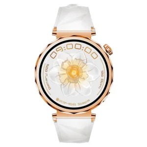 Smartwatch FTX FTXAM35-GG - Bluetooth - 42MM - Dourado e Branco