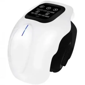 Massageador de Joelho More Fitness MF-09 - Tela LED - Recarregável - Branco