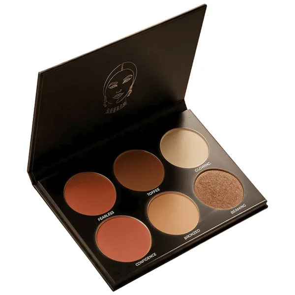 Paleta de Sombras Miss Rôse Hana Imperial Essentials Glow Palette CR7004-071M - 22.2Gr - 6 Cores