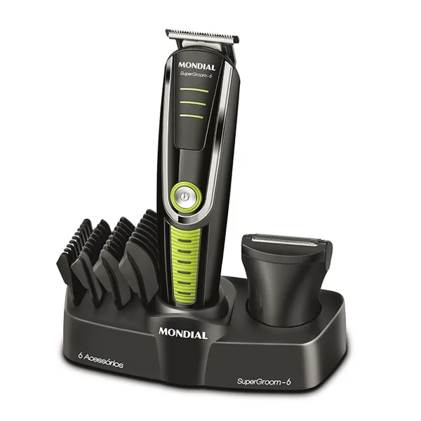 Máquina de Cortar Cabelo Mondial Super Groom BG-04 - 6W - BiVolt - Preto