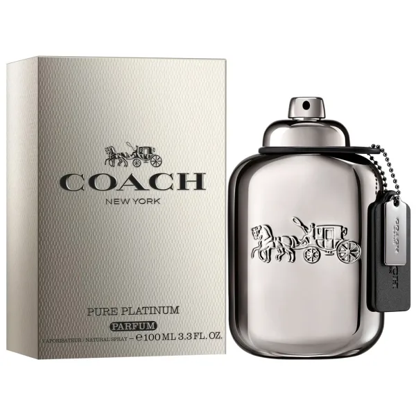 Perfume Coach New York Pure Platinum - Parfum - Masculino - 100ML
