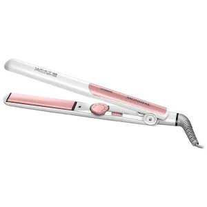 Prancha para Cabelo Mondial White Rose Line P-50 - 45W - Bivolt - Branco e Rosa