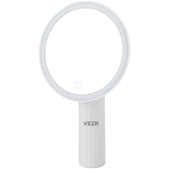 Espelho Portátil LED Para Maquiagem Vezr LED Makeup Mirror SK-001 - USB-C - Branco