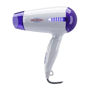 Secador de Cabelo Continental Fashion Hair Dryer RCY2030 - 1000W - Bivolt - 50/60Hz - Branco e lilás