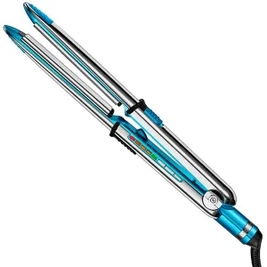 Prancha para Cabelo Babyliss Pro Nano Titanium Optima 3100 - 240°C - BiVolt - Prata e Azul