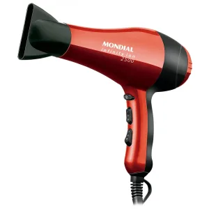 Secador de Cabelo Mondial Infinity SC-12 - 2000W - 220V - 50/60Hz - Vermelho