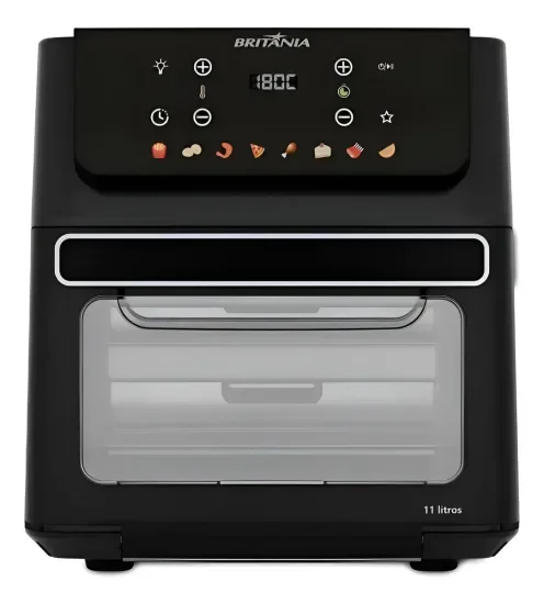 Fritadeira Air Fryer Oven Britânia 11 Litros 8 Funções 1800W BAF11A