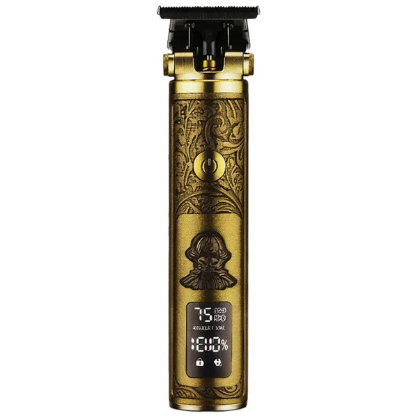 Máquina de Cortar Cabelo Kemei Professional Hair Clipper KM-2251 - Recarregável - Dourado