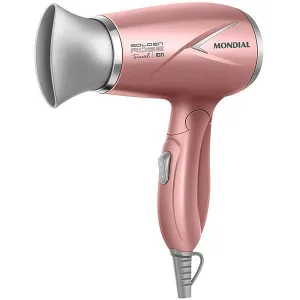 Secador de Cabelo Mondial SC-47-GR - 1200W - Dobrável - Bivolt - Golden Rose