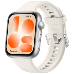 SmartWatch Huawei Watch Fit 5 NKI-B09 55020HRK - Bluetooth - À Prova d'Água - Silver/White Fluoroelastomer
