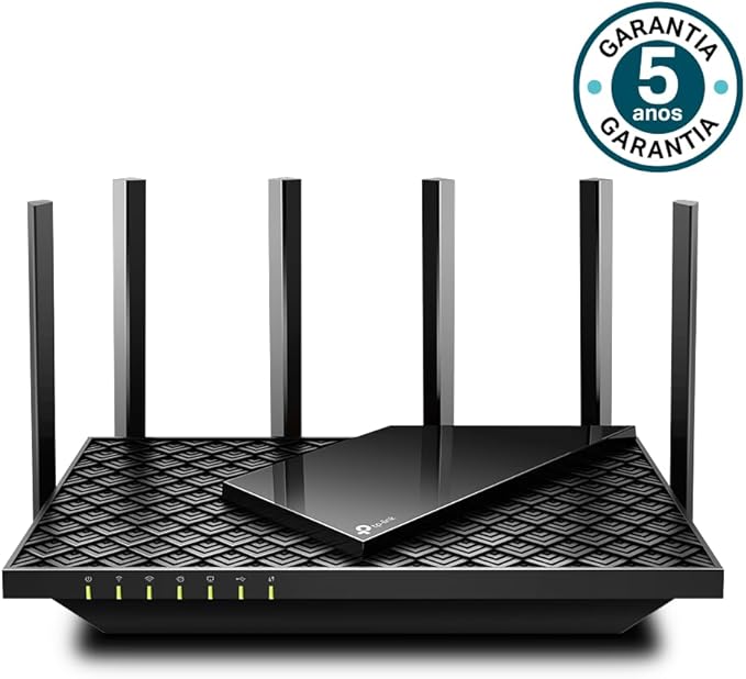 Roteador AX5400 Wi-Fi 6 TP-Link Archer AX72, Dual Band 2.4/5 GHz, Conecta até 100+ Dispositivos, Até 270M² de Cobertura, Portas Full Gigabit, MU-MIMO, Beamforming