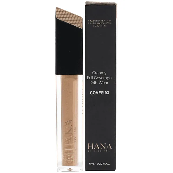 Corretivo Líquido Miss Rose Hana Imperial Concealer CR7601-077M3 - Cover #03 - 6ML