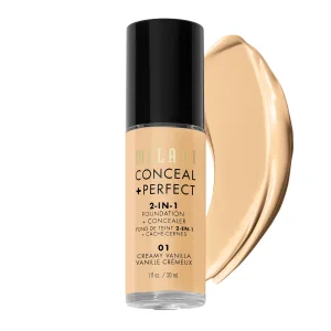 Base + Corretivo Milani MPCF-01 - 2 em 1 - Creamy Vanilla